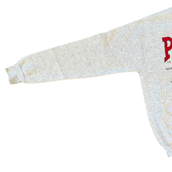 Vintage 90s Unisex FOTL Gray Heathered Poland Polish Heritage Sweatshirt Medium - Picture 4 of 9